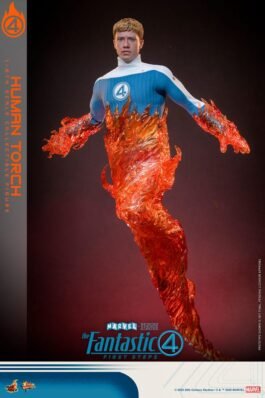 LOS CUATRO FANTÁSTICOS: PRIMEROS PASOS FIGURA MOVIE MASTERPIECE 1/6 HUMAN TORCH 30 CM – HOT TOYS