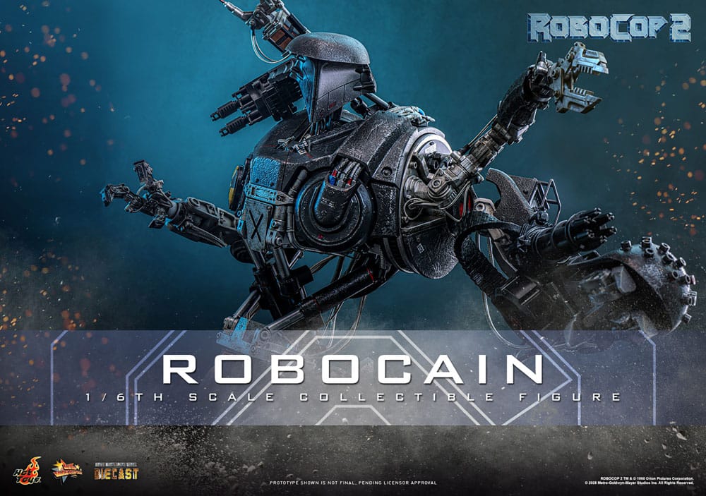 ROBOCOP 2 MOVIE MASTERPIECE DIECAST 1/6 ROBOCAIN 40 CM - HOT TOYS - Imagen 2