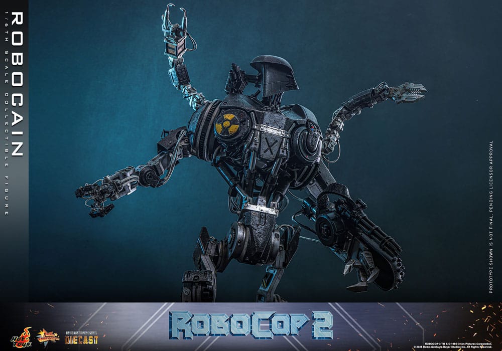 ROBOCOP 2 MOVIE MASTERPIECE DIECAST 1/6 ROBOCAIN 40 CM - HOT TOYS - Imagen 14