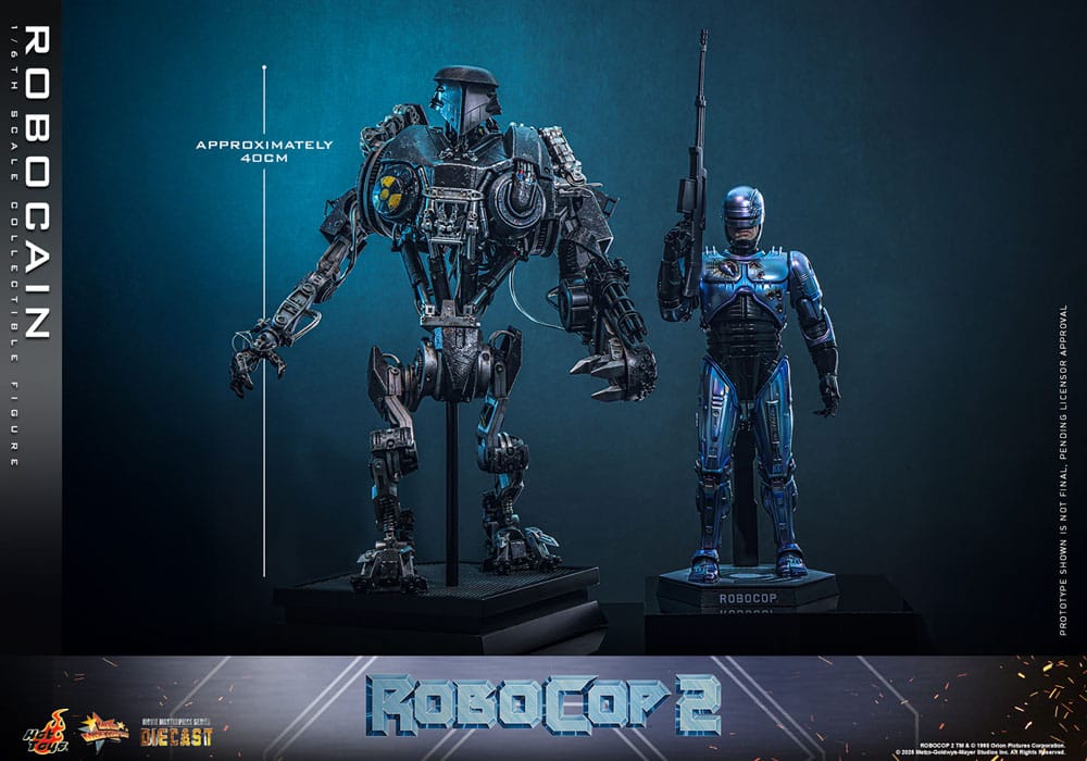 ROBOCOP 2 MOVIE MASTERPIECE DIECAST 1/6 ROBOCAIN 40 CM - HOT TOYS - Imagen 17