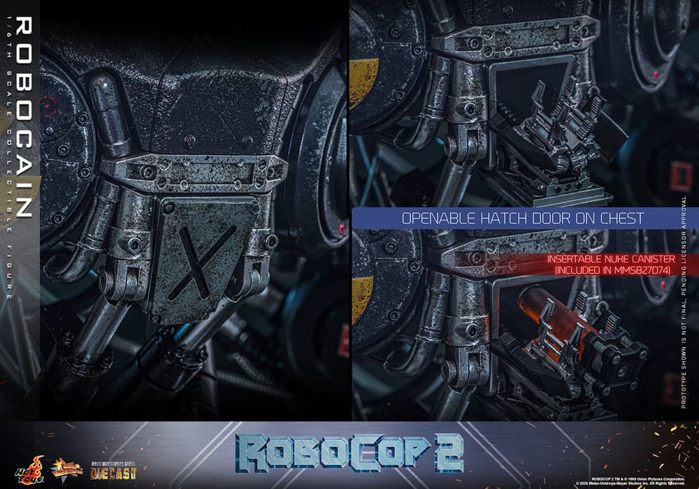 ROBOCOP 2 MOVIE MASTERPIECE DIECAST 1/6 ROBOCAIN 40 CM - HOT TOYS - Imagen 18