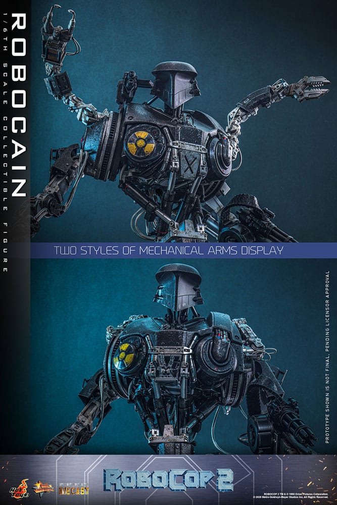 ROBOCOP 2 MOVIE MASTERPIECE DIECAST 1/6 ROBOCAIN 40 CM - HOT TOYS - Imagen 20