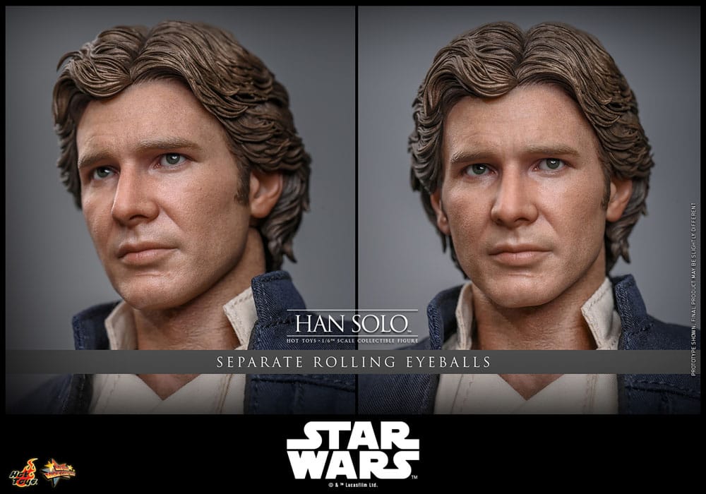 STAR WARS EPISODE V FIGURA MOVIE MASTERPIECE 1/6 HAN SOLO 31 CM - HOT TOYS - Imagen 20