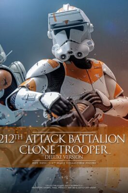 STAR WARS: THE CLONE WARS FIGURA 1/6 212TH ATTACK BATTALION CLONE TROOPER DELUXE VERSION 30 CM – HOT TOYS