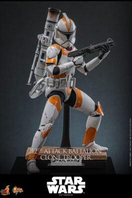 STAR WARS: THE CLONE WARS FIGURA 1/6 212TH ATTACK BATTALION CLONE TROOPER DELUXE VERSION 30 CM – HOT TOYS
