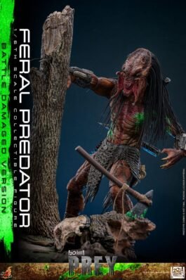 PREY FIGURA 1/6 FERAL PREDATOR (BATTLE DAMAGED VERSION) 37 CM – HOT TOYS