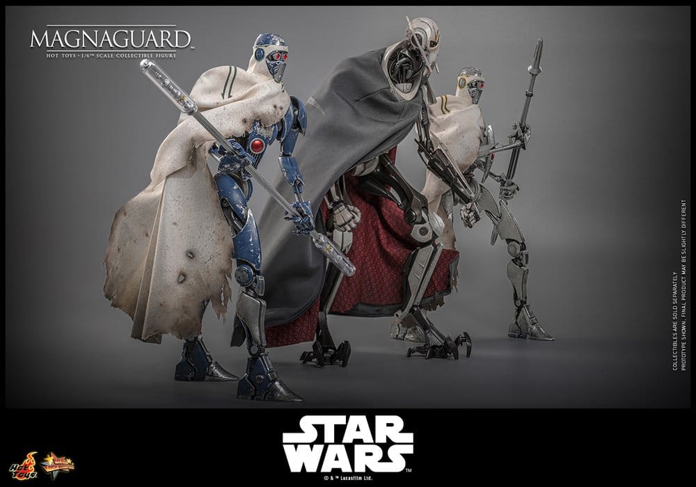 STAR WARS: THE CLONE WARS FIGURA 1/6 MAGNAGUARD 34 CM - HOT TOYS - Imagen 16