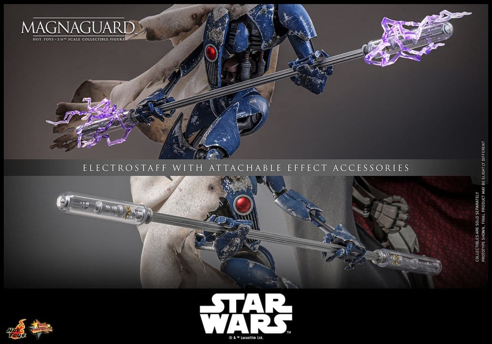 STAR WARS: THE CLONE WARS FIGURA 1/6 MAGNAGUARD 34 CM - HOT TOYS - Imagen 18
