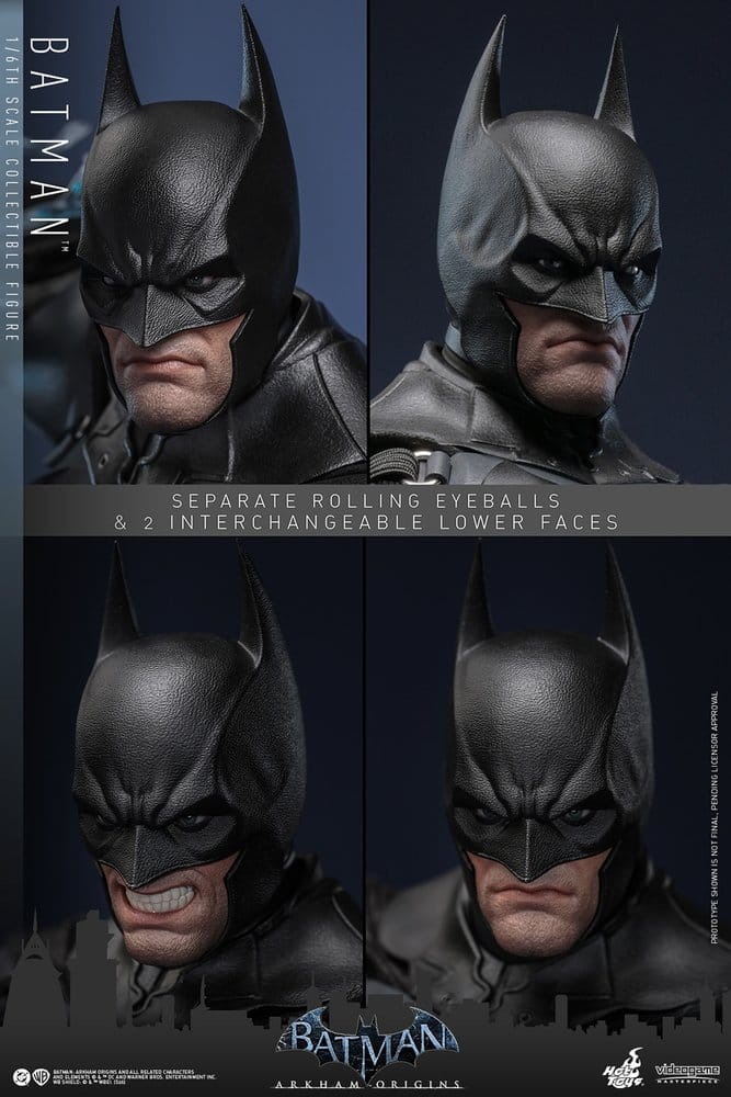 BATMAN ARKHAM ORIGINS FIGURA VIDEOGAME MASTERPIECE 1/6 BATMAN 33 CM - HOT TOYS - Imagen 23