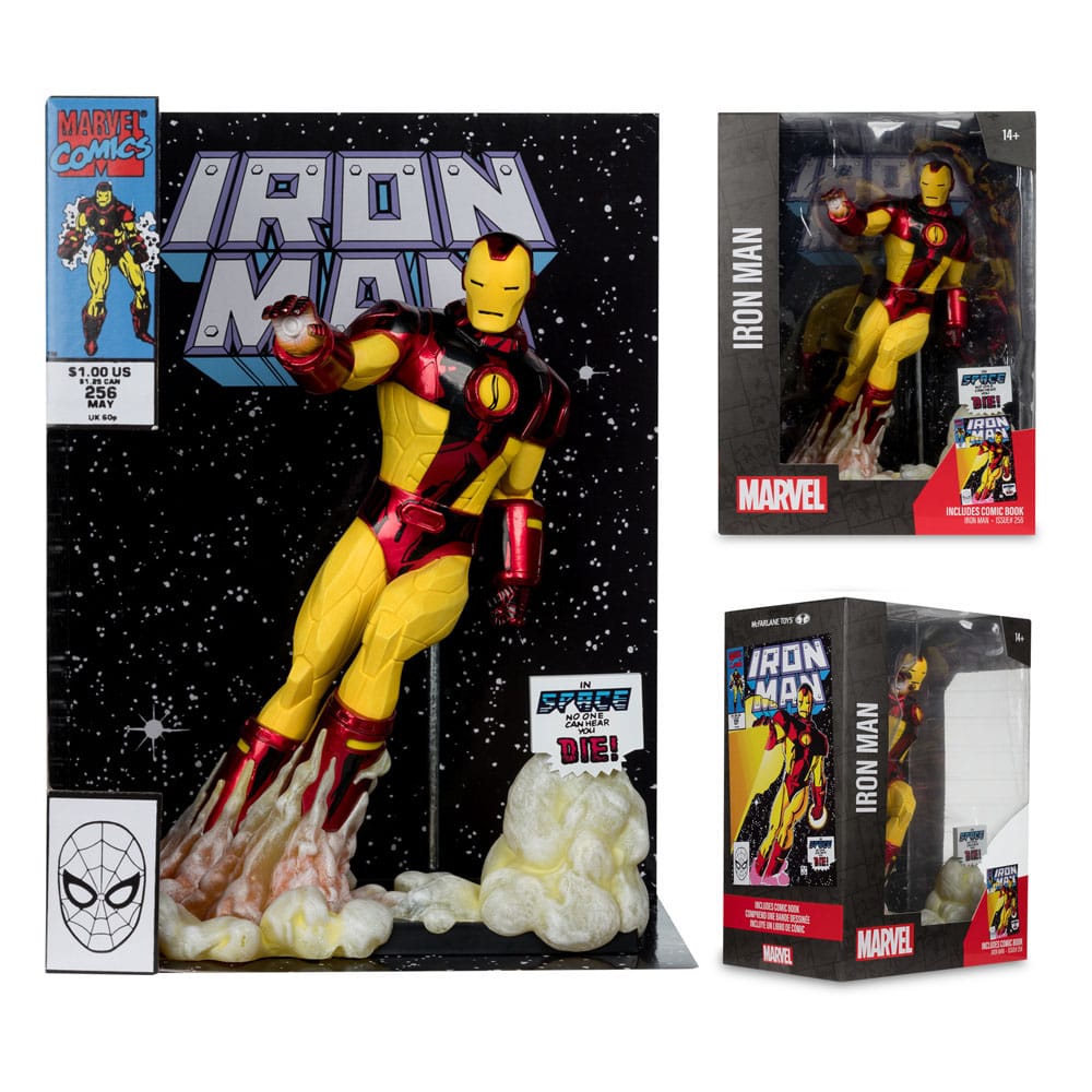 IRON MAN (IRON MAN #256) - MARVEL - 1/6 SCALE COLLECTIBLE FIGURE W/SCENE - 26 CM - MCFARLANE TOYS - Imagen 5