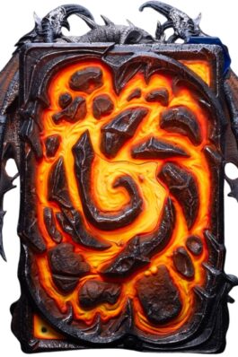 DEATHWING – BLIZZARD HEARTHSTONE – ART STATUE FRAME – HEX COLLECTIBLES