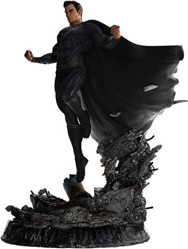 SUPERMAN BLACK SUIT 1/4 - ZACK SNYDER'S JUSTICE LEAGUE - 1/4 SCALE STATUE - WETA WORKSHOP - Imagen 4