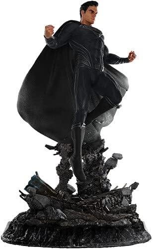 SUPERMAN BLACK SUIT 1/4 - ZACK SNYDER'S JUSTICE LEAGUE - 1/4 SCALE STATUE - WETA WORKSHOP - Imagen 8