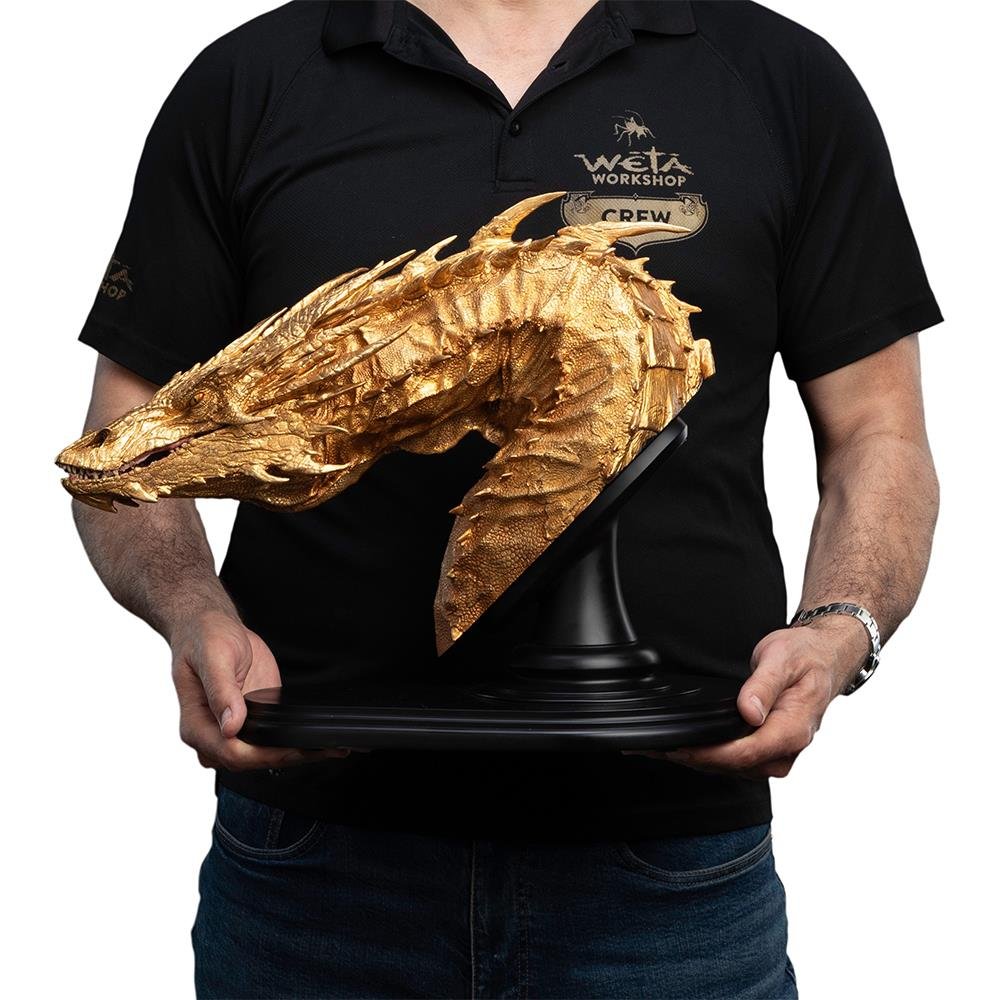 SMAUG THE GOLDEN LIMITED EDITION - THE HOBBIT TRILOGY - BUST - WETA WORKSHOP - Imagen 10