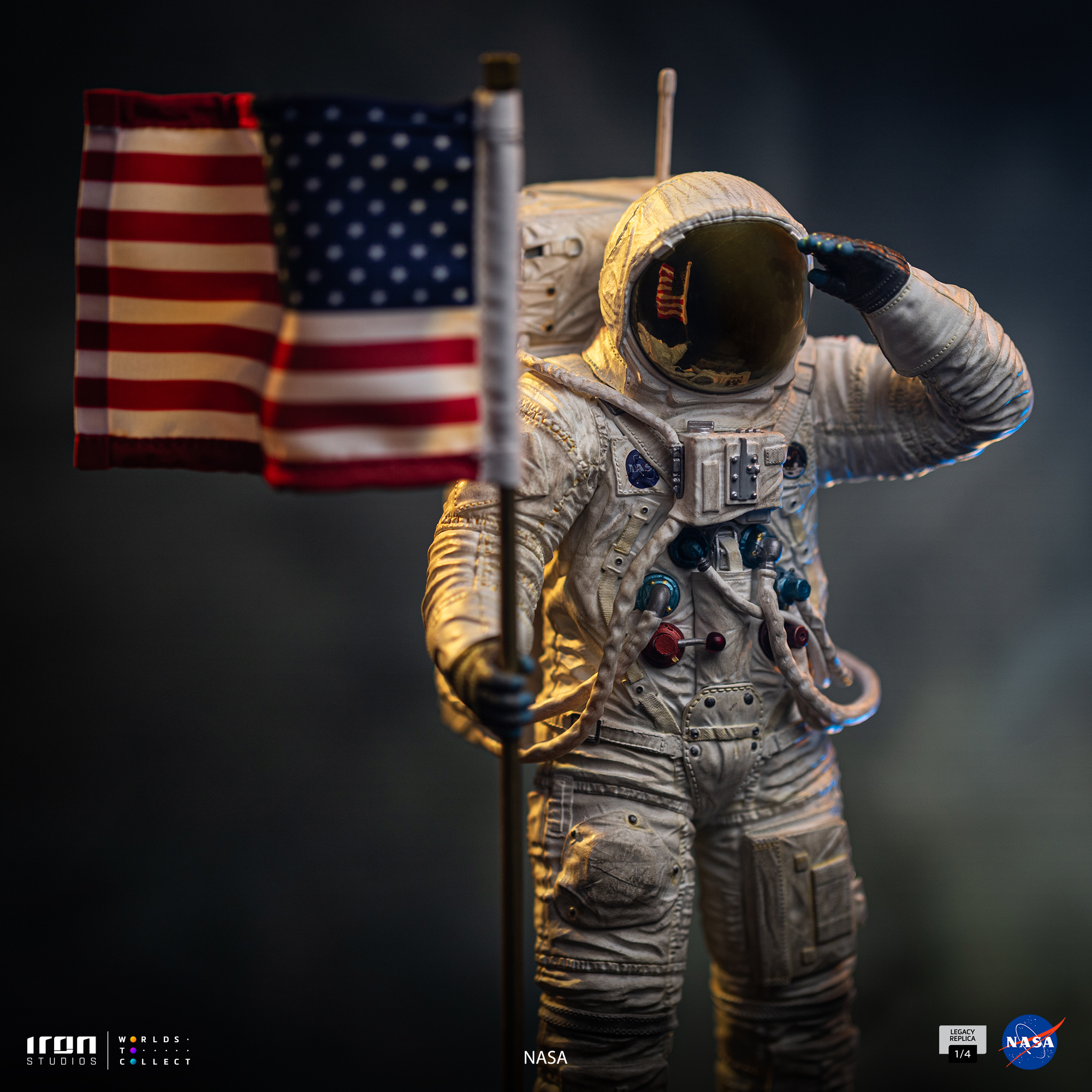 APOLLO 11 ASTRONAUT - NASA - LEGACY REPLICA 1/4 - IRON STUDIOS - Imagen 12