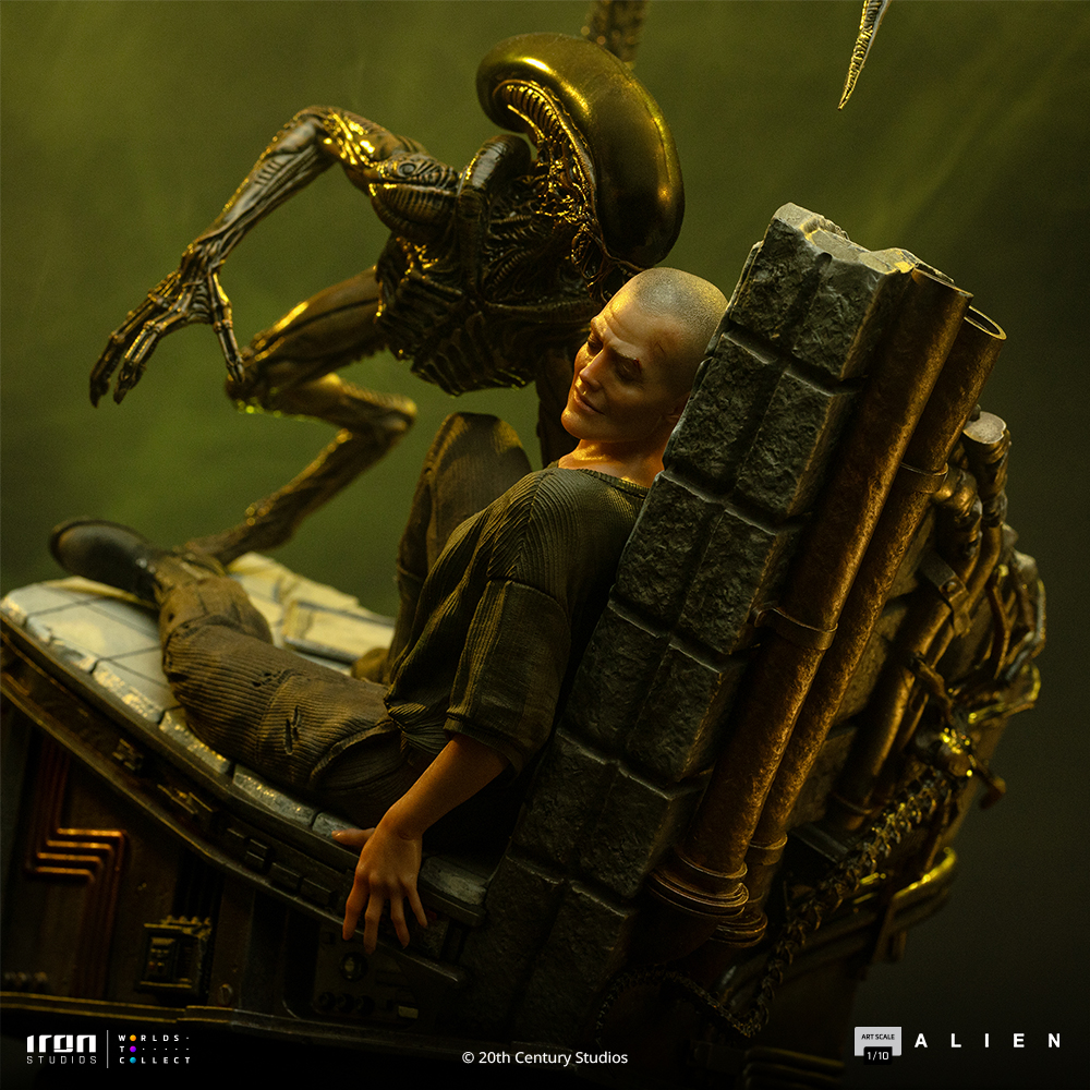ELLEN RIPLEY AND DOG ALIEN - ALIEN 3 - ART SCALE 1/10 - IRON STUDIOS - Imagen 11
