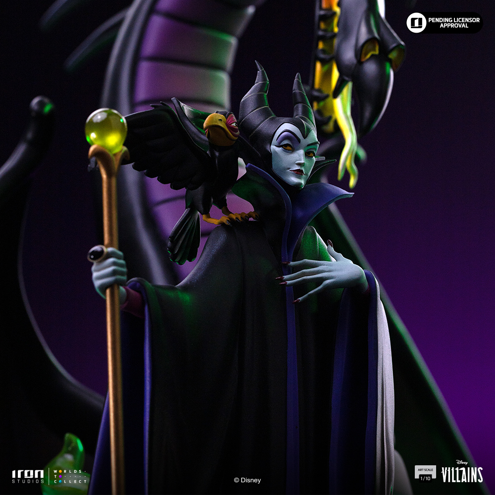 MALEFICENT - DISNEY'S VILLAINS - ART SCALE 1/10 - IRON STUDIOS - Imagen 2