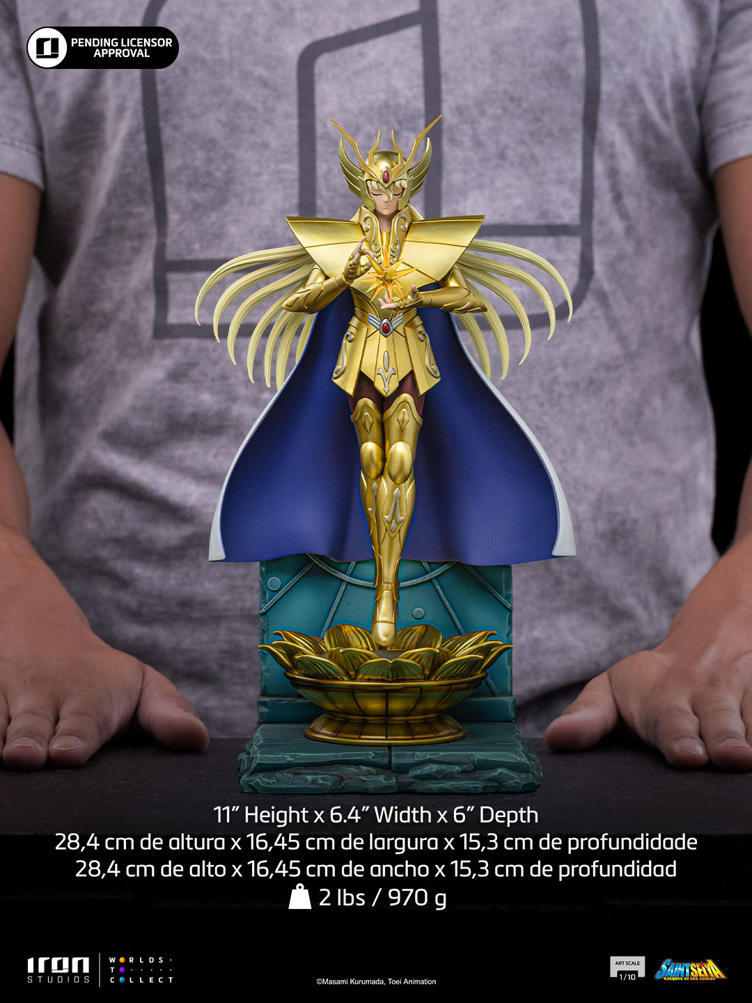 VIRGO SHAKA - SAINT SEIYA - ART SCALE 1/10 - IRON STUDIOS - Imagen 17