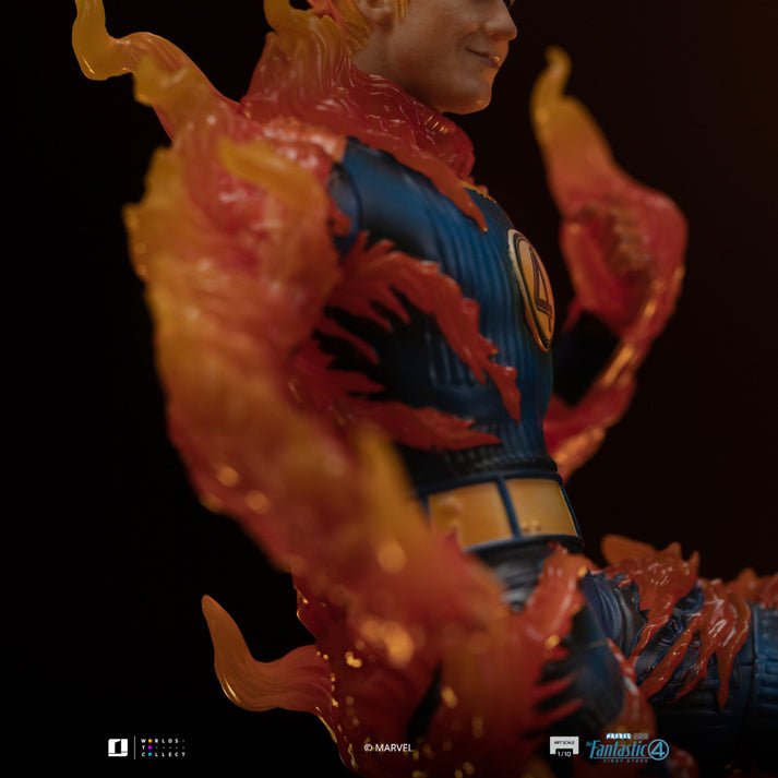 HUMAN TORCH (BLUE SUIT VARIANT) - FANTASTIC FOUR - ART SCALE 1/10 - IRON STUDIOS - Imagen 6