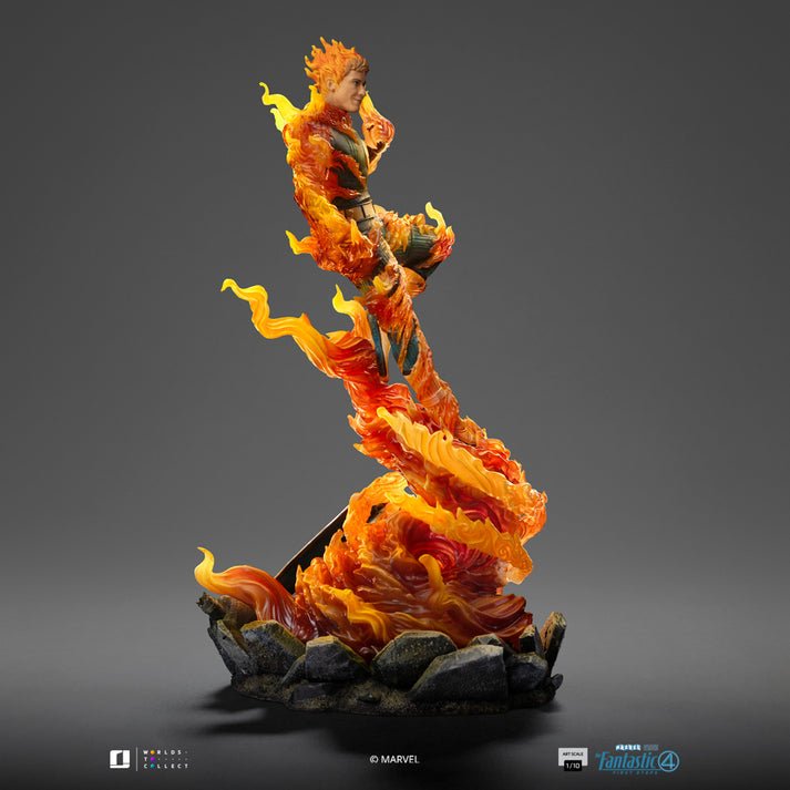 HUMAN TORCH (BLUE SUIT VARIANT) - FANTASTIC FOUR - ART SCALE 1/10 - IRON STUDIOS - Imagen 7