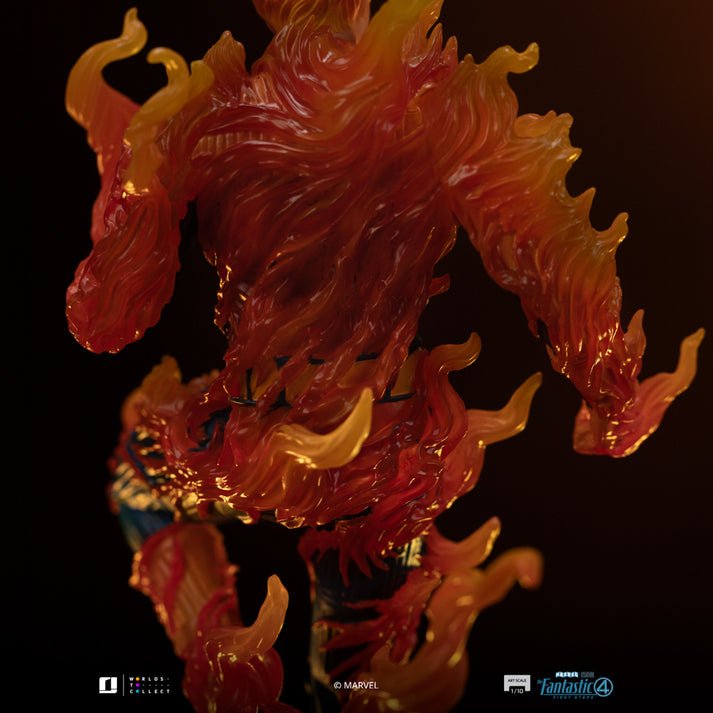 HUMAN TORCH (BLUE SUIT VARIANT) - FANTASTIC FOUR - ART SCALE 1/10 - IRON STUDIOS - Imagen 8