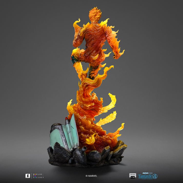 HUMAN TORCH (BLUE SUIT VARIANT) - FANTASTIC FOUR - ART SCALE 1/10 - IRON STUDIOS - Imagen 9