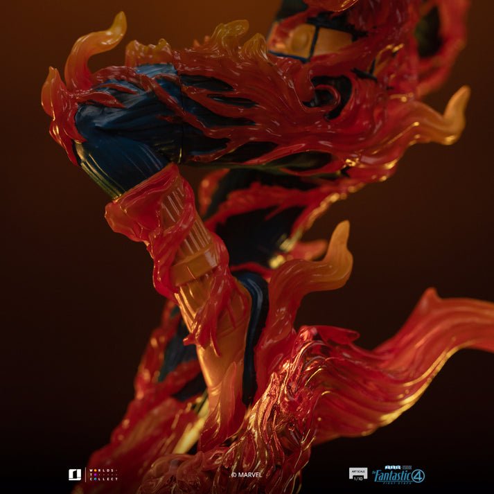 HUMAN TORCH (BLUE SUIT VARIANT) - FANTASTIC FOUR - ART SCALE 1/10 - IRON STUDIOS - Imagen 10