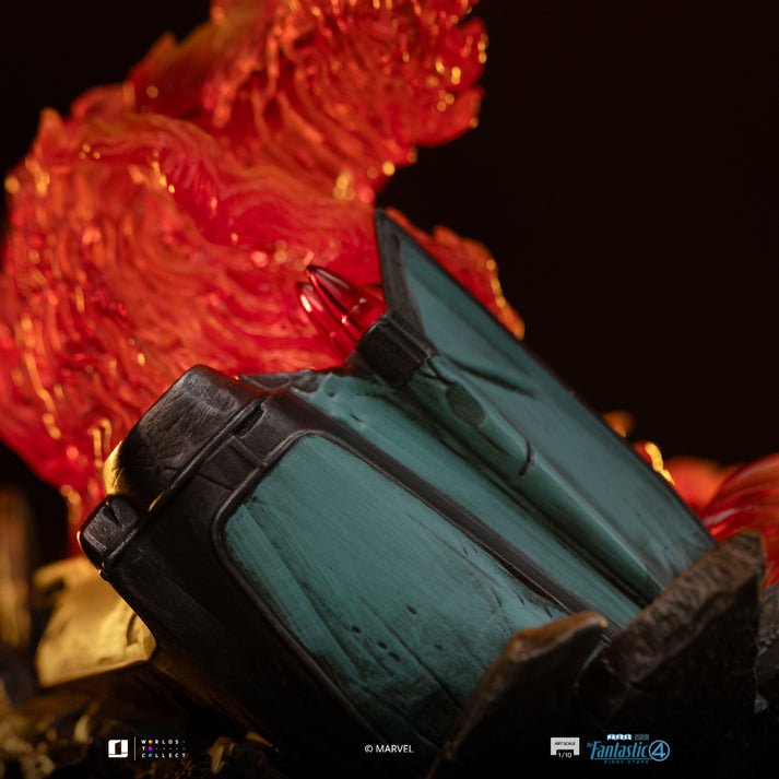 HUMAN TORCH (BLUE SUIT VARIANT) - FANTASTIC FOUR - ART SCALE 1/10 - IRON STUDIOS - Imagen 11
