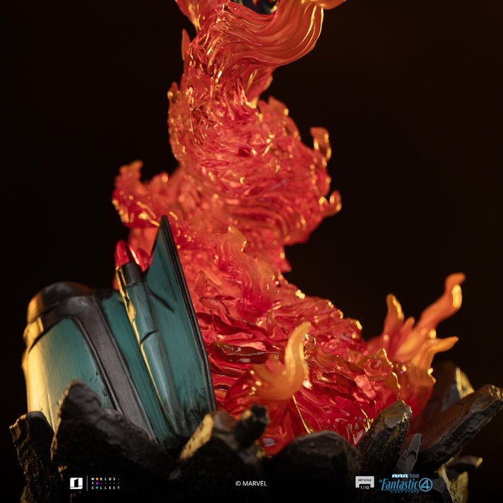 HUMAN TORCH (BLUE SUIT VARIANT) - FANTASTIC FOUR - ART SCALE 1/10 - IRON STUDIOS - Imagen 12
