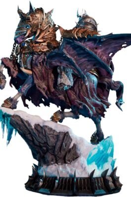 LICH KING & INVINCIBLE – WORLD OF WARCRAFT – PREMIUM STATUE – BLIZZARD