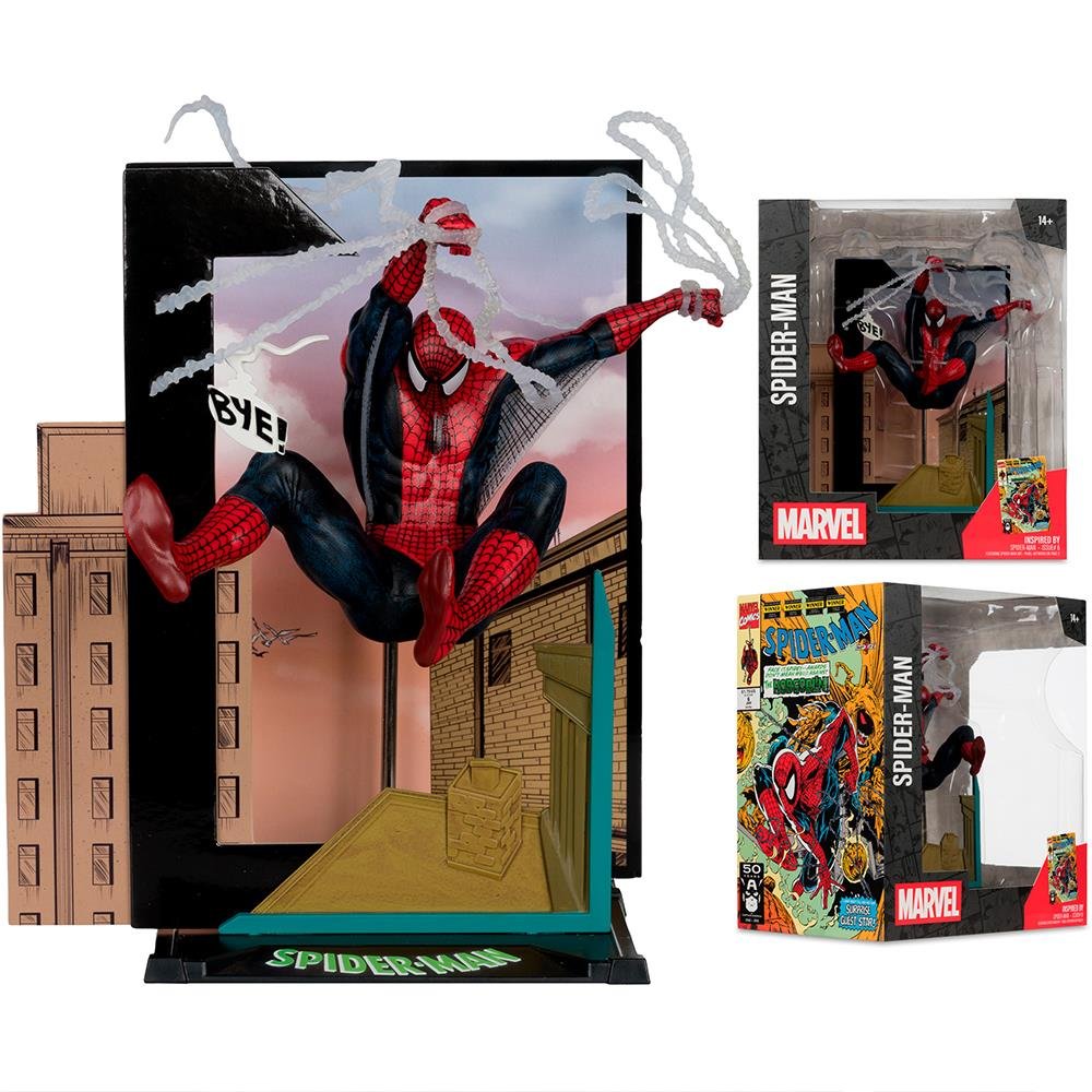 MARVEL SPIDER-MAN (SPIDER-MAN #6) 1:10TH COLLECTIBLE WITH SCENE MCFARLANE TOYS - MCFARLANE - Imagen 4