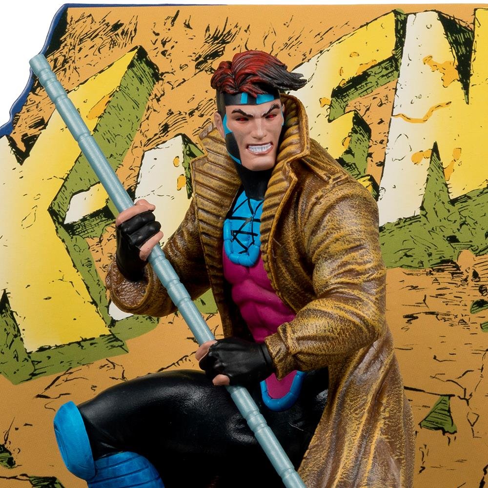 MARVEL GAMBIT 1:10TH COLLECTIBLE WITH SCENE (X-MEN #1) MCFARLANE TOYS - MCFARLANE - Imagen 3