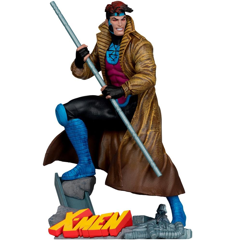 MARVEL GAMBIT 1:10TH COLLECTIBLE WITH SCENE (X-MEN #1) MCFARLANE TOYS - MCFARLANE - Imagen 6