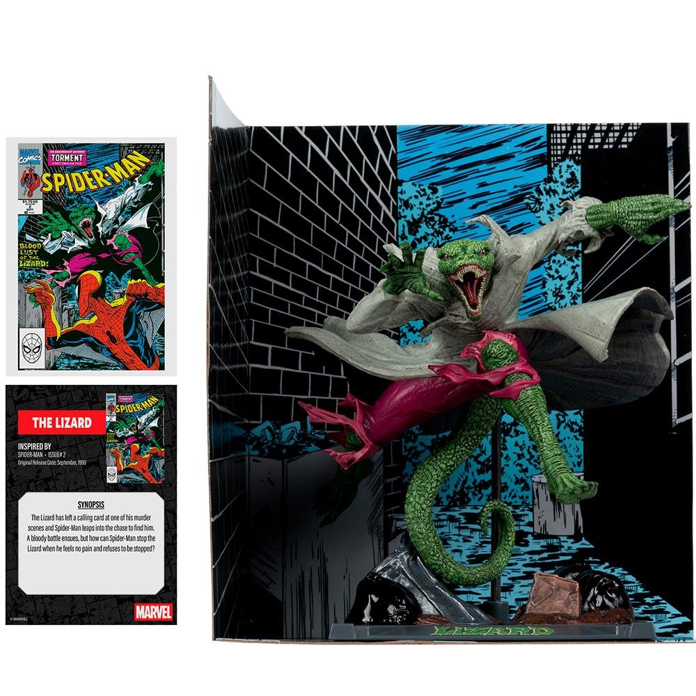 MARVEL THE LIZARD 1:10TH COLLECTIBLE WITH SCENE (SPIDER-MAN #2) MCFARLANE TOYS - MCFARLANE - Imagen 2