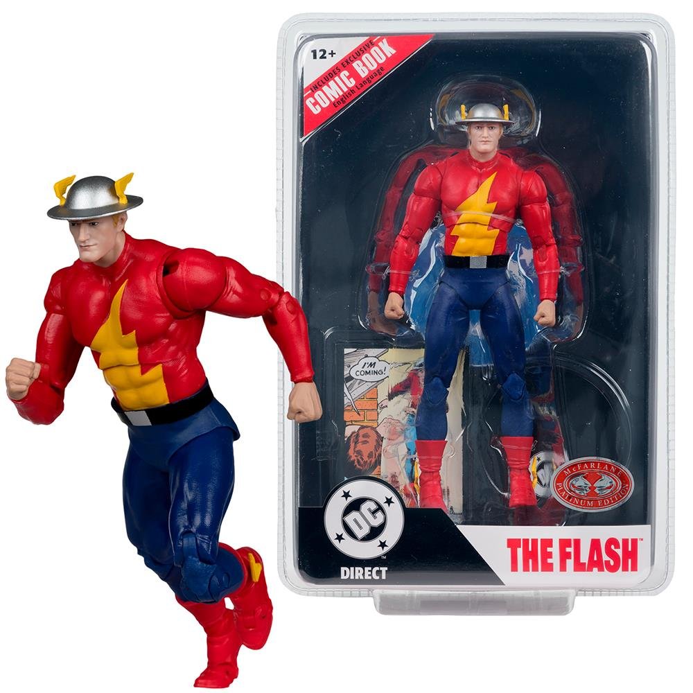 McFarlane Toys - DC Direct Page Punchers The Flash Barry Allen (The Flash # 123) Figura de acción de 7 Pulgadas con cómic McFarlane Toys - DC Direct Page Punchers The Flash Barry Allen (The Flash # 123) Figura de acción de 7 Pulgadas con cómic
