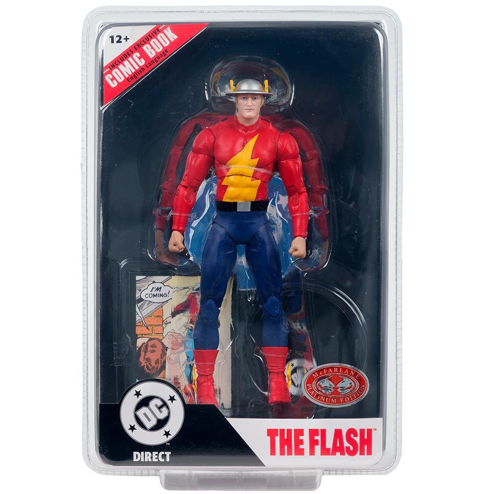 DC DIRECT PAGE PUNCHERS THE FLASH JAY GARRICK (THE FLASH #123) 7IN ACTION WITH COMIC RED PLATINUM MCFARLANE TOYS - FIGURE - MCFARLANE - Imagen 8