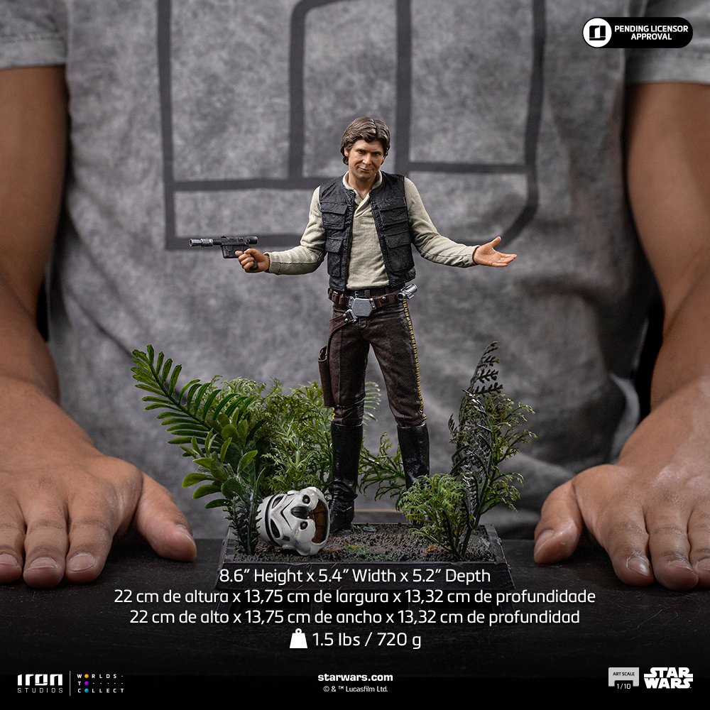 HAN SOLO - STAR WARS EPISODE VI - ART SCALE 1/10 - IRON STUDIOS - Imagen 11