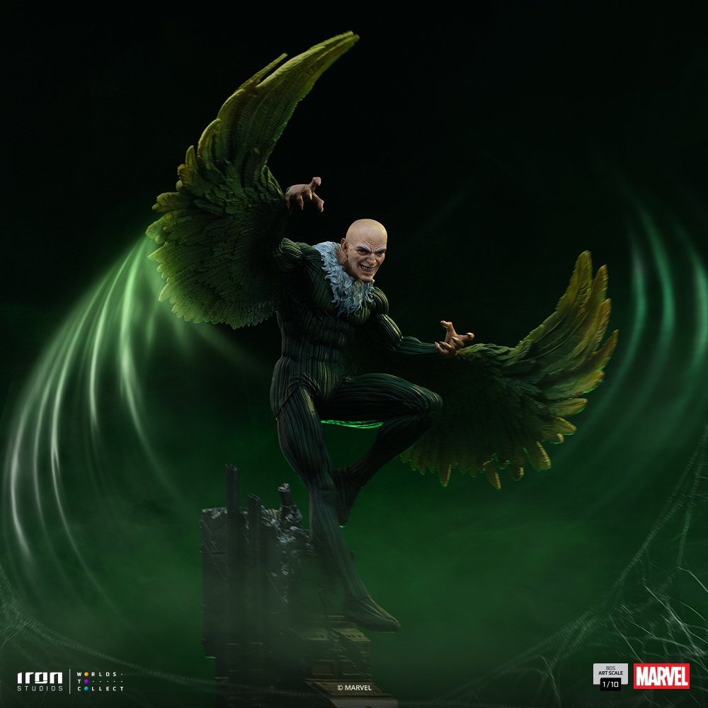 VULTURE - SPIDER-MAN VS VILLAINS DIORAMA - BDS ART SCALE 1/10 - IRON STUDIOS - Imagen 12