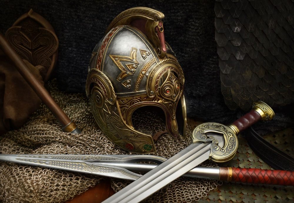CASCO DE THÉODEN - EL SEÑOR DE LOS ANILLOS - RÉPLICA 1/1 - UNITED CUTLERY - Imagen 2