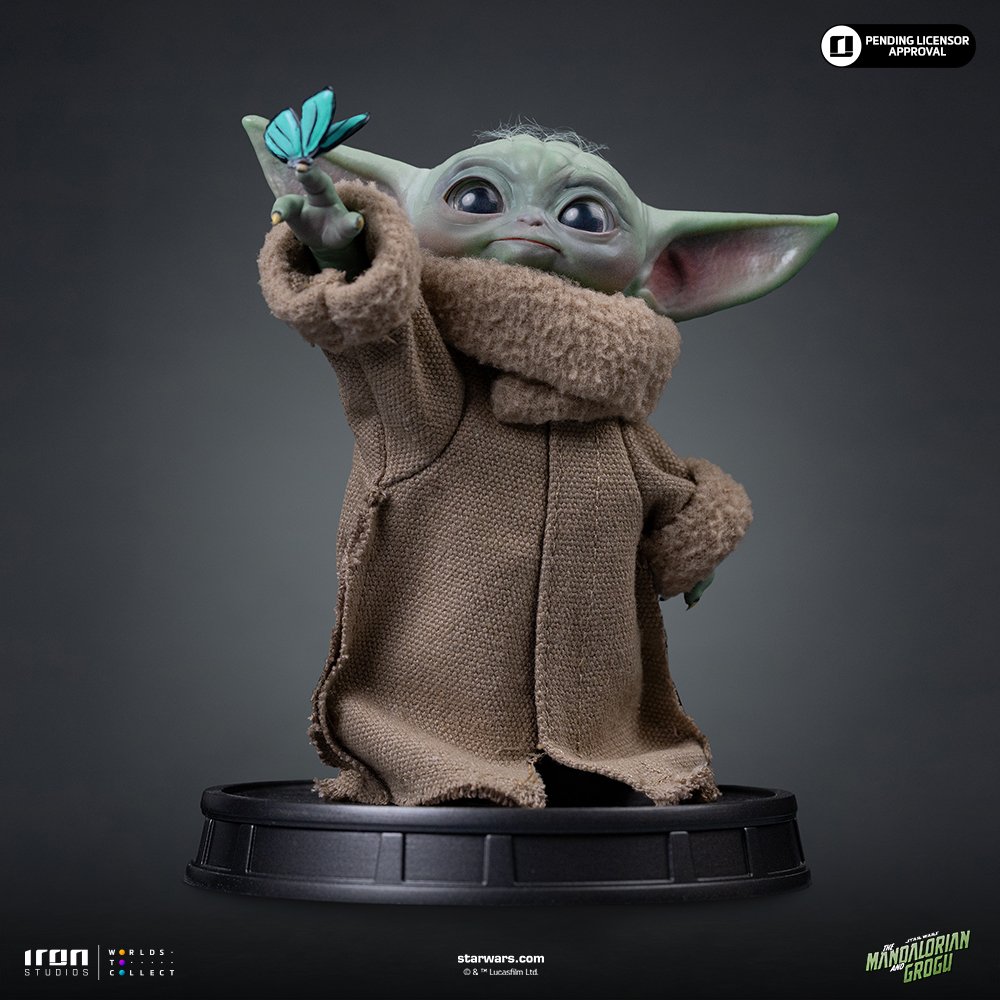 GROGU BUTTERFLY WONDER - MANDALORIAN AND GROGU MOVIE - GROGU COLLECTION - LEGACY REPLICA 1/4 - IRON STUDIOS - Imagen 2
