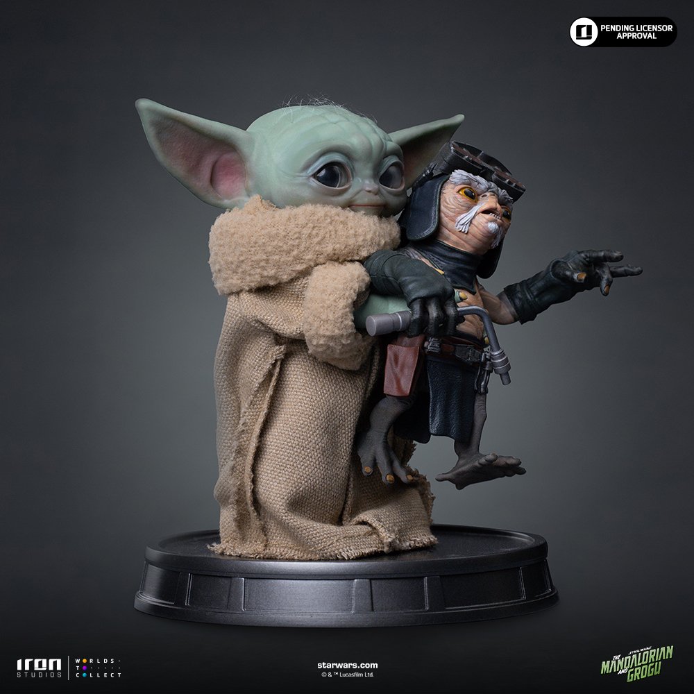 GROGU NO SQUEEZY - MANDALORIAN AND GROGU MOVIE - GROGU COLLECTION - LEGACY REPLICA 1/4 - IRON STUDIOS - Imagen 5