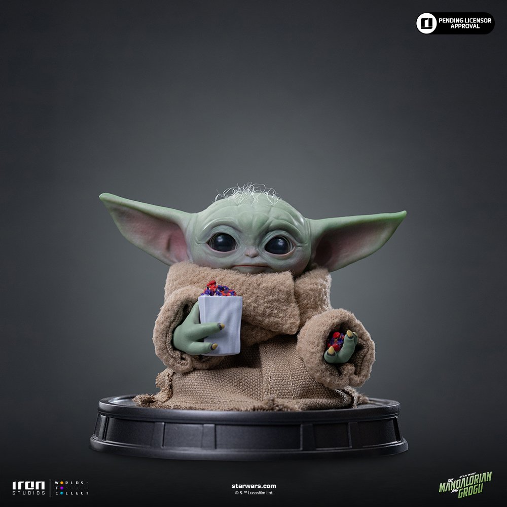 GROGU POPCORN TIME - MANDALORIAN AND GROGU MOVIE - GROGU COLLECTION - LEGACY REPLICA 1/4 - IRON STUDIOS - Imagen 2
