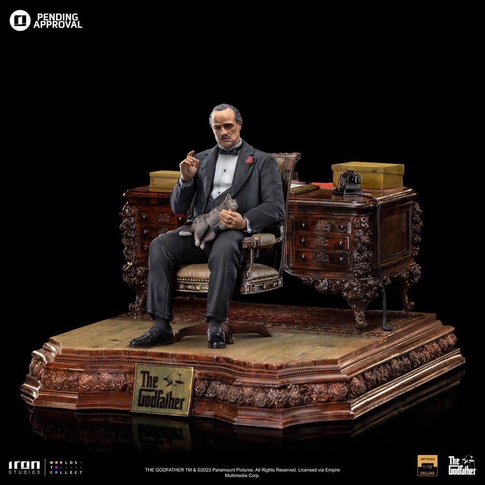 DON VITO CORLEONE DELUXE - THE GODFATHER - ART SCALE 1/10 - IRON STUDIOS - Imagen 2