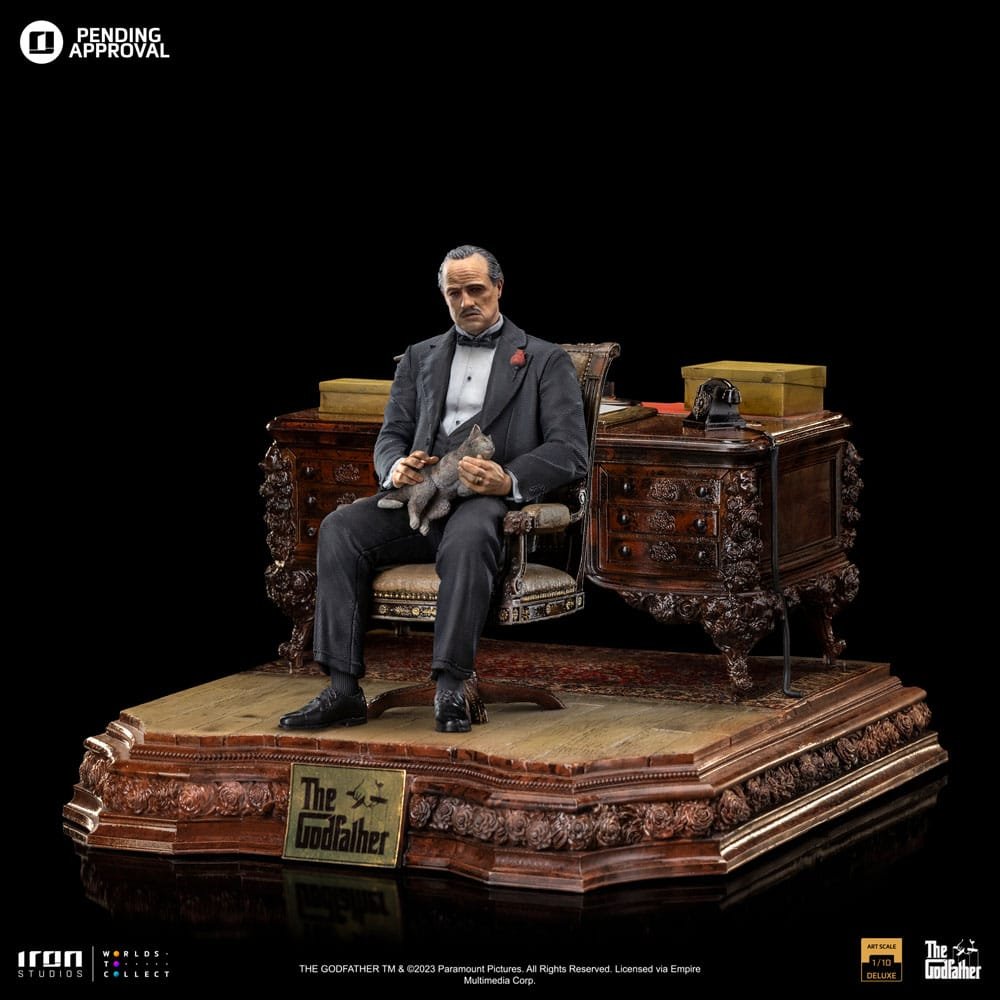 DON VITO CORLEONE DELUXE - THE GODFATHER - ART SCALE 1/10 - IRON STUDIOS - Imagen 3