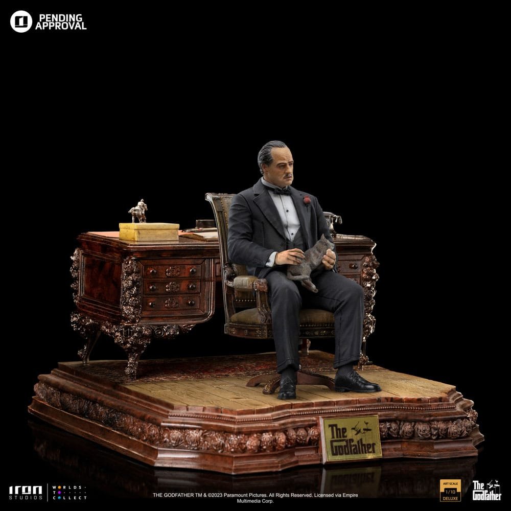 DON VITO CORLEONE DELUXE - THE GODFATHER - ART SCALE 1/10 - IRON STUDIOS - Imagen 8