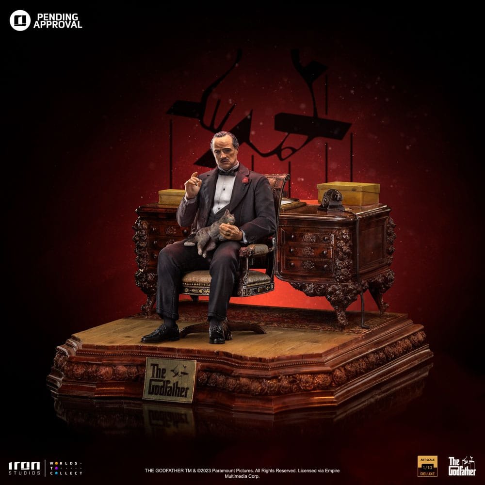 DON VITO CORLEONE DELUXE - THE GODFATHER - ART SCALE 1/10 - IRON STUDIOS - Imagen 9