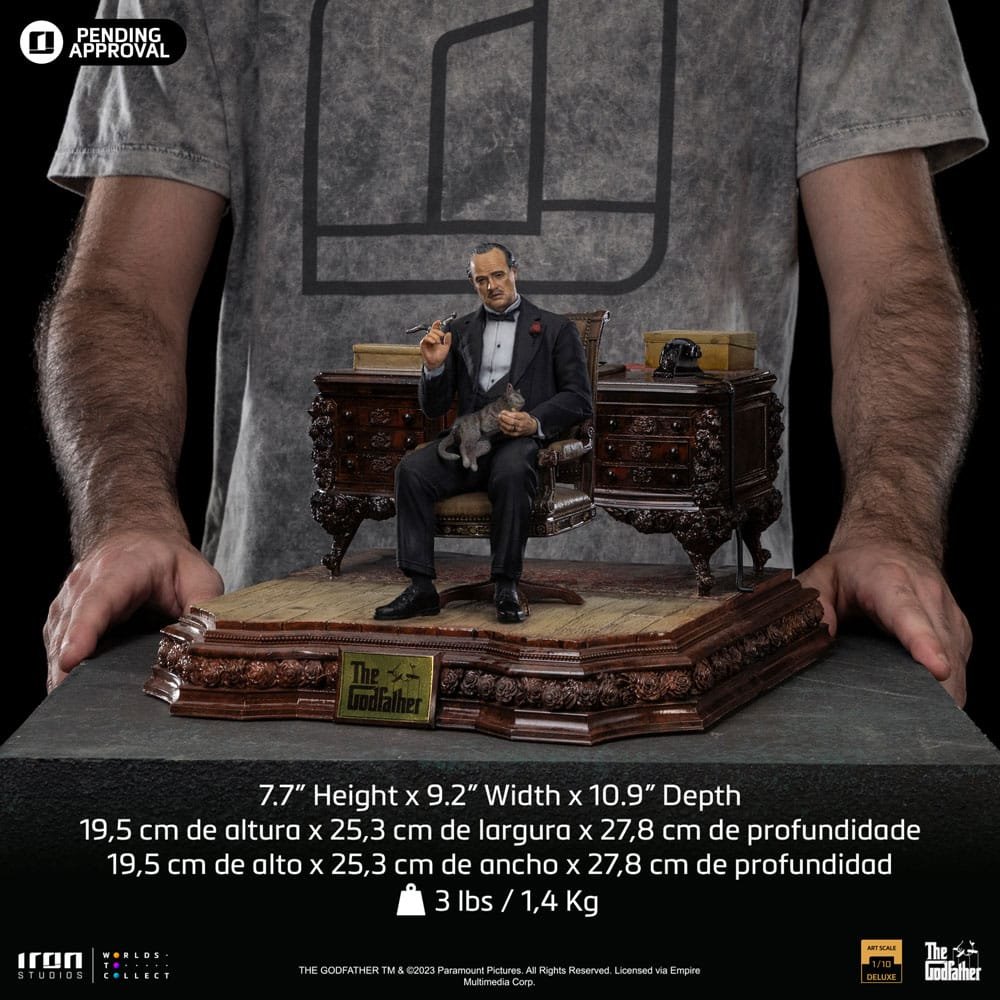 DON VITO CORLEONE DELUXE - THE GODFATHER - ART SCALE 1/10 - IRON STUDIOS - Imagen 11