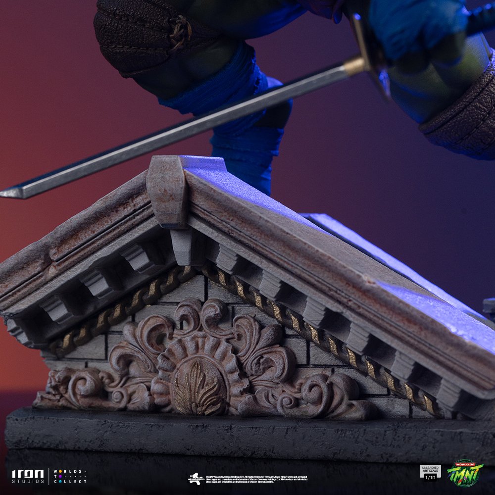 LEONARDO UNLEASHED - TEENAGE MUTANT NINJA TURTLES - ART SCALE 1/10 - IRON STUDIOS - Imagen 11