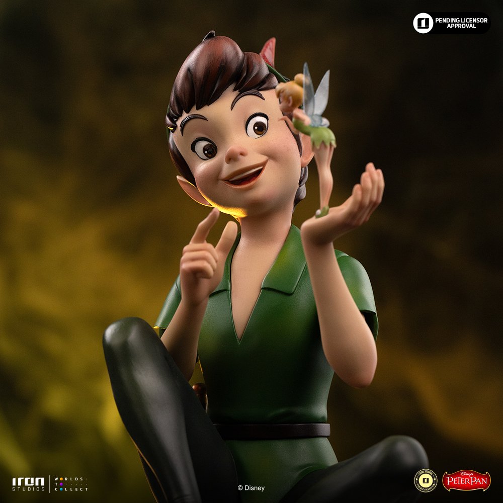 PETER PAN & TINKERBELL - DISNEY VINTAGE - ART SCALE 1/10 - IRON STUDIOS - Imagen 5