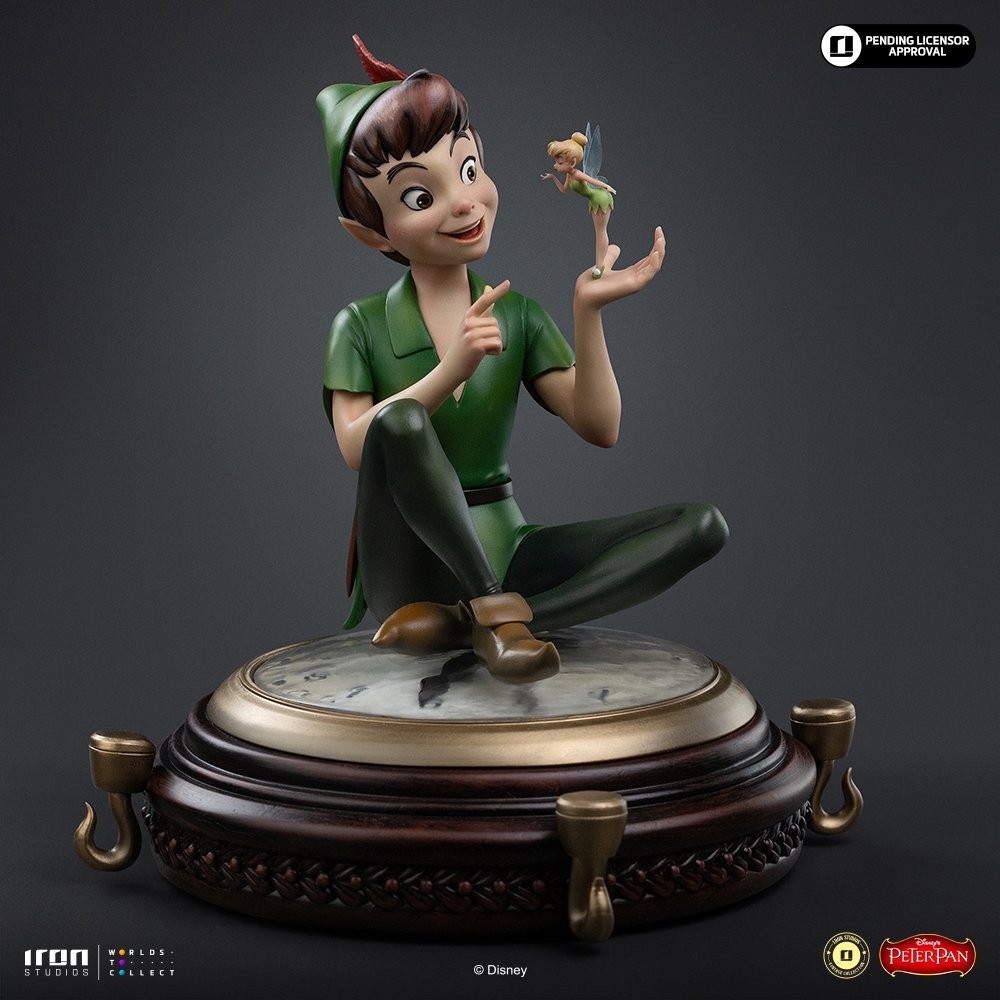 PETER PAN & TINKERBELL - DISNEY VINTAGE - ART SCALE 1/10 - IRON STUDIOS - Imagen 6